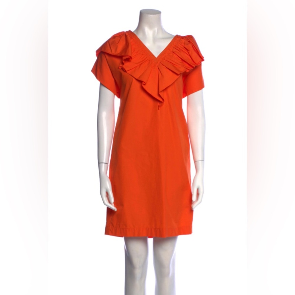 TELA V-Neck Knee-Length Dress nwt Tags $650 retail. Size medium 100% cotton